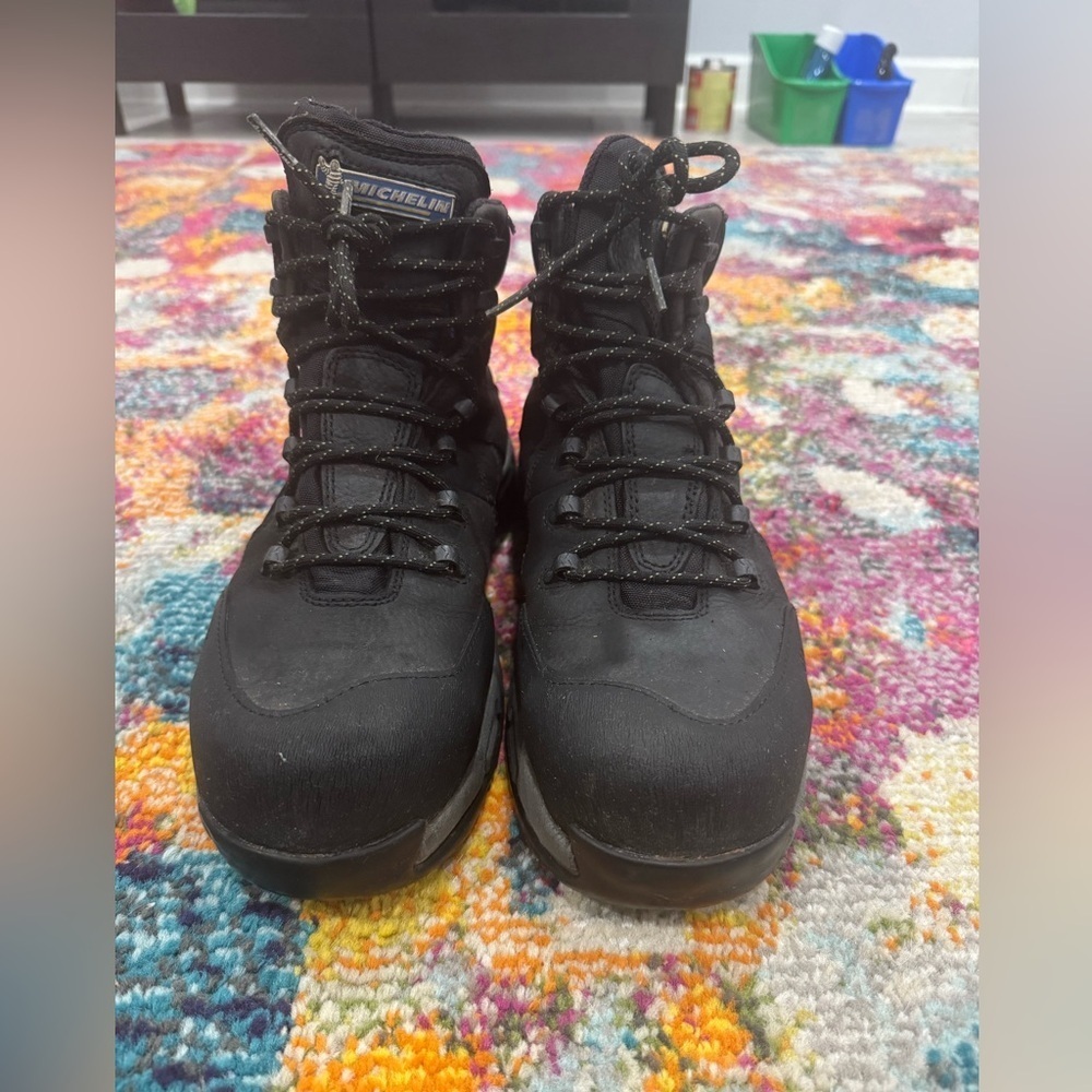 MICHELIN HYDROEDGE STEEL TOE PUNCTURE-RESISTANT WATERPROOF WORK BOOTS SZ 11